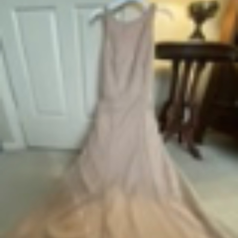 nude formal prom dress